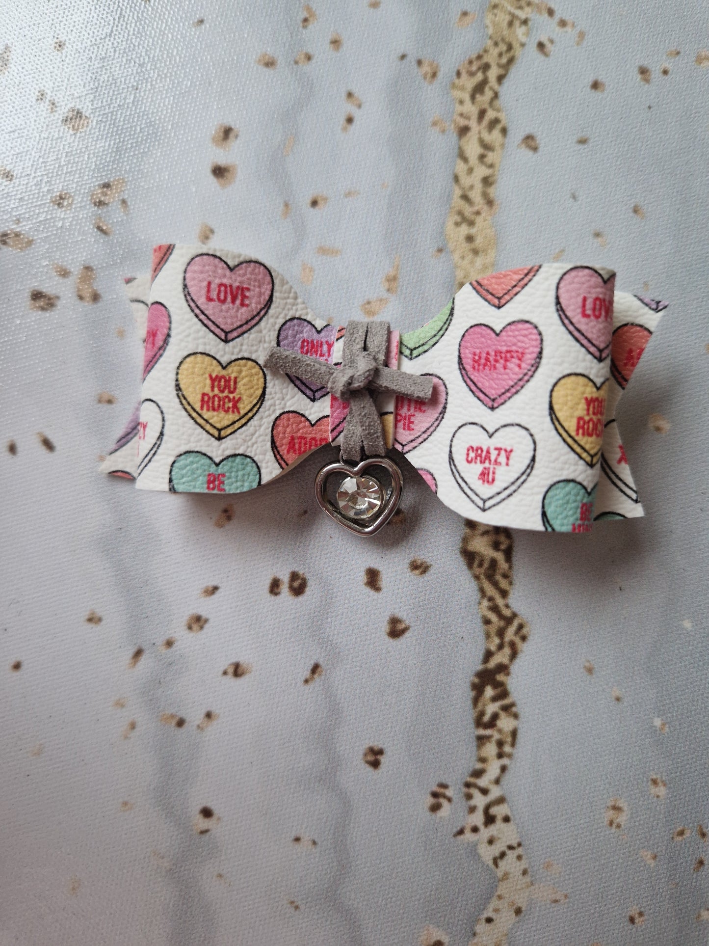 Love Heart Sweetie Bow & Charm