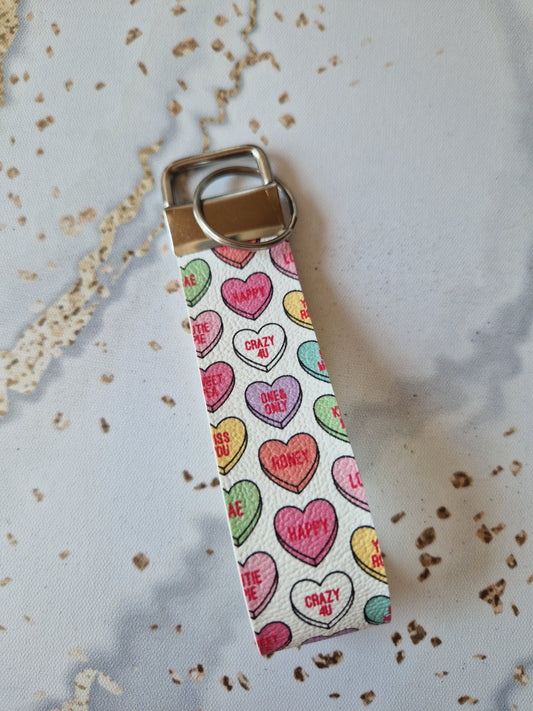 Love Heart Sweet Wristlet - Keyring