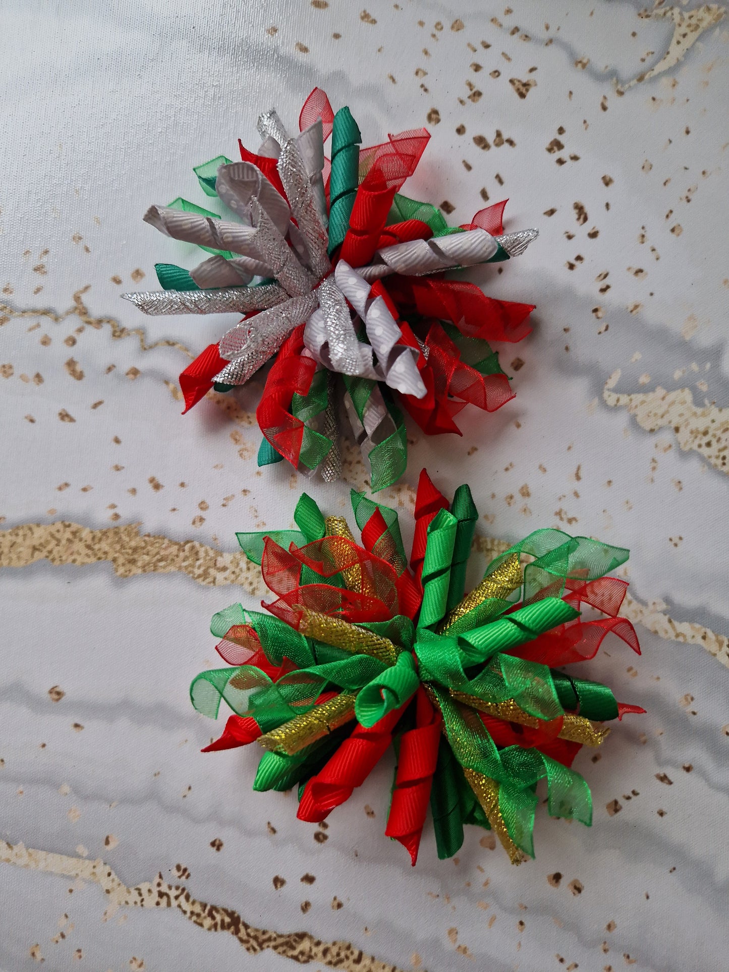 Red and Green Korker Bow
