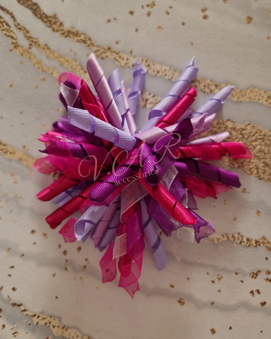 Purple Mix Korker Bow