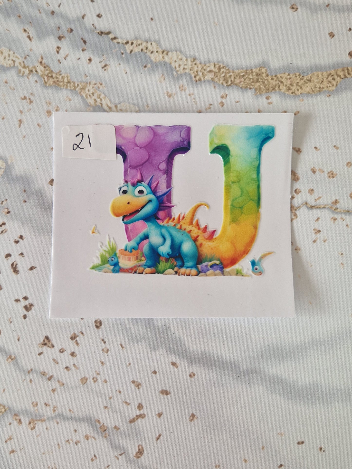 Alphabet Dinosaur Confetti 24oz Tumblers